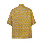 Fendi Yellow Silk Shortsleeve Shirt - Zeiniez