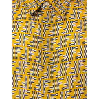Fendi Yellow Silk Shortsleeve Shirt - Zeiniez