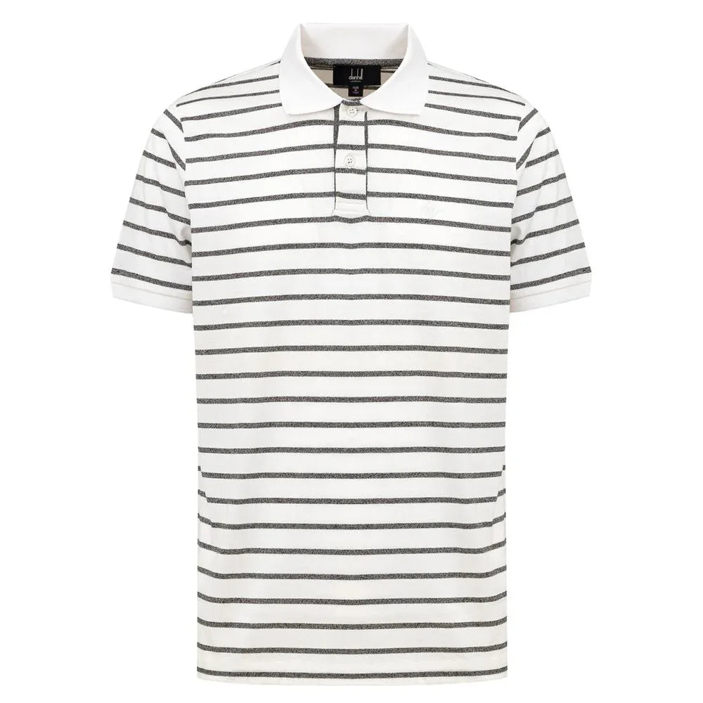Dunhill White Cotton Polo Shirt - Zeiniez