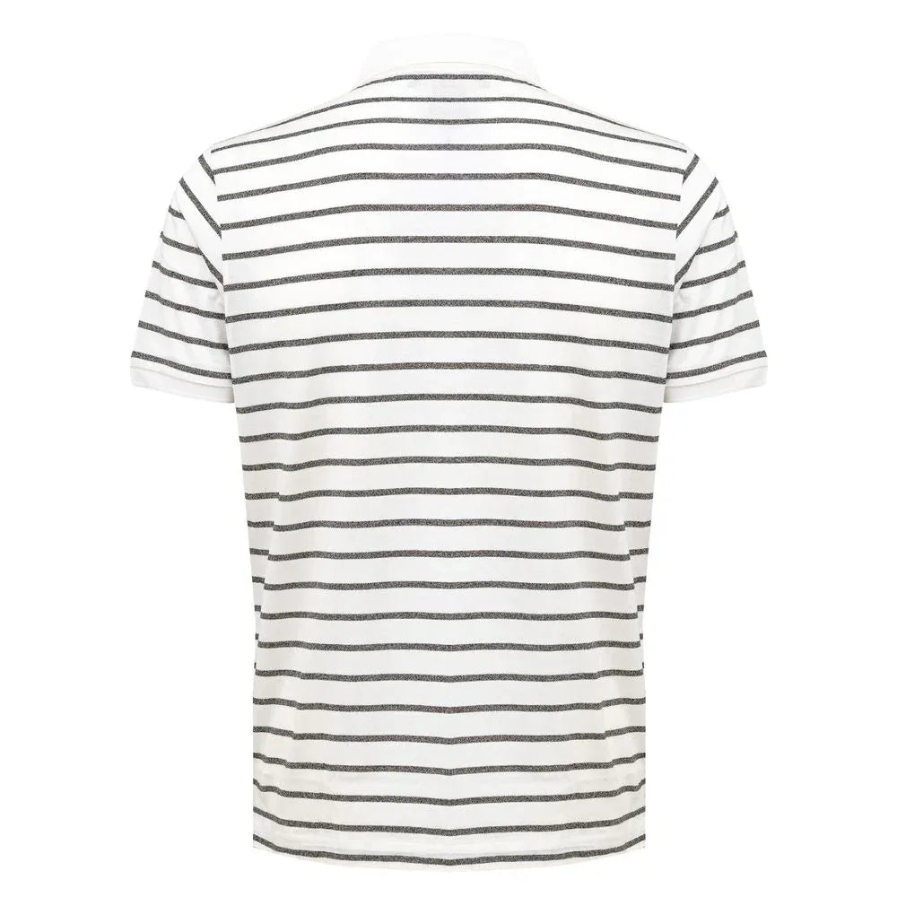 Dunhill White Cotton Polo Shirt - Zeiniez