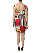 Dolce & Gabbana Multicolor Cotton Stripe Sleeveless Dress - Zeiniez