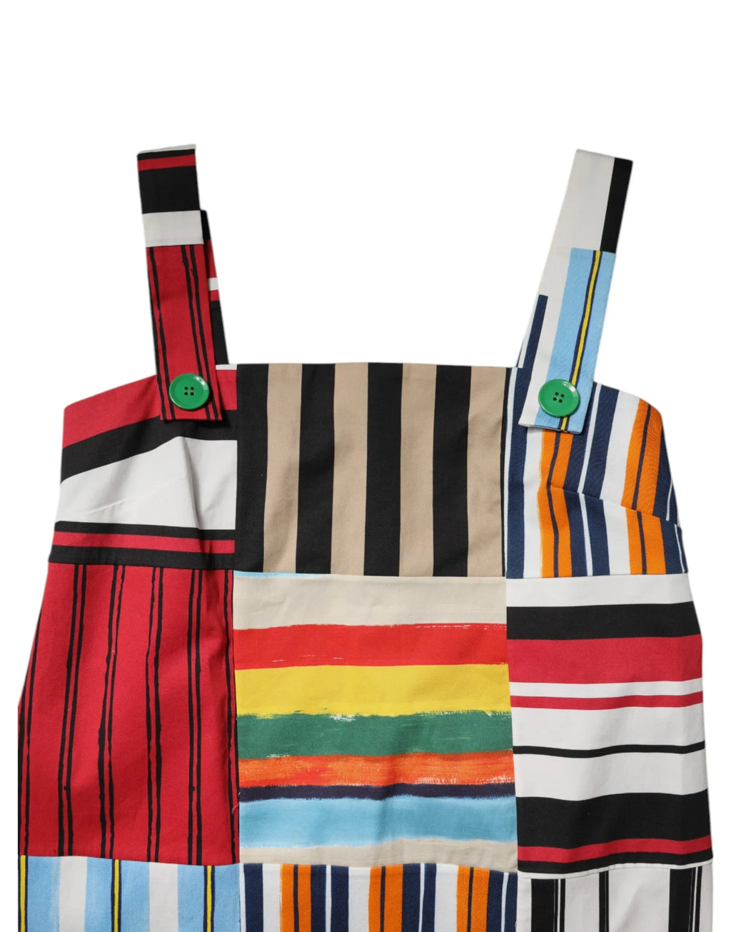 Dolce & Gabbana Multicolor Cotton Stripe Sleeveless Dress - Zeiniez