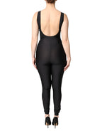 Dolce & Gabbana Black Sleeveless Bodycon Women Jumpsuit Dress - Zeiniez