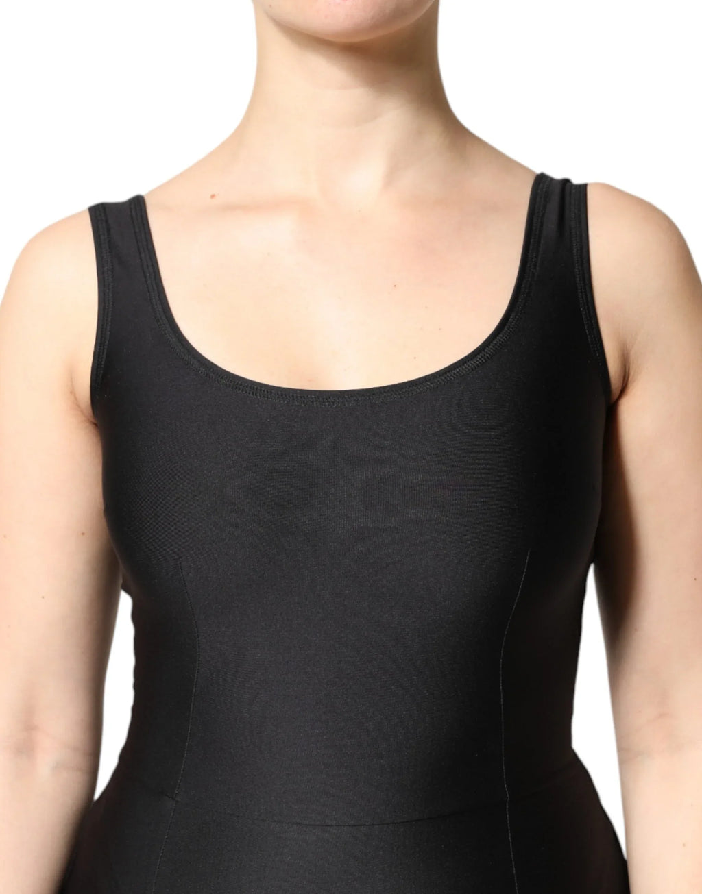 Dolce & Gabbana Black Sleeveless Bodycon Women Jumpsuit Dress - Zeiniez