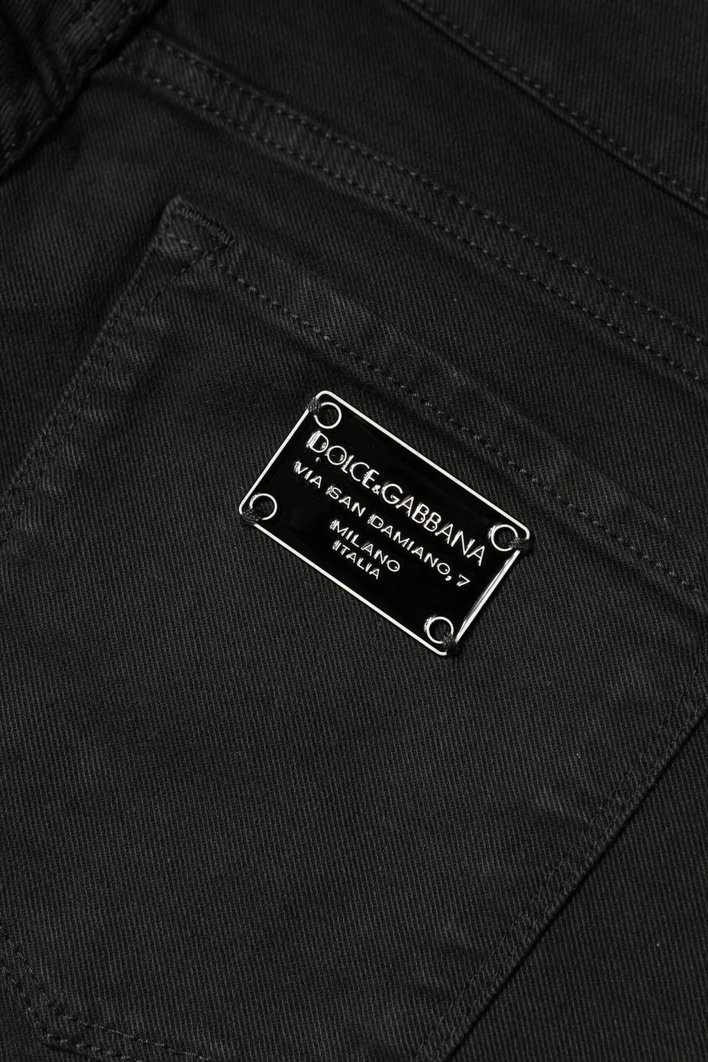 Dolce & Gabbana Black Cotton Mid Waisted Skinny Denim Jeans - Zeiniez