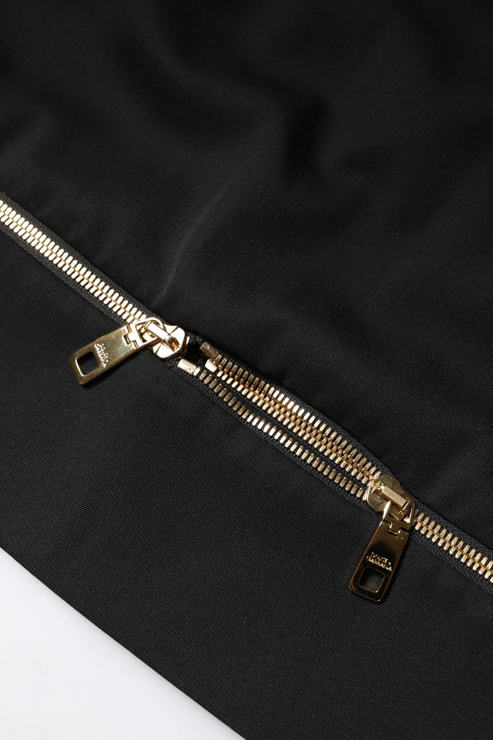 Dolce & Gabbana Black Virgin Wool High Waisted Mini Skirt - Zeiniez