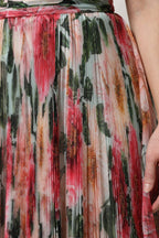 Dolce & Gabbana Multicolor Silk Floral High Waist Midi Skirt - Zeiniez