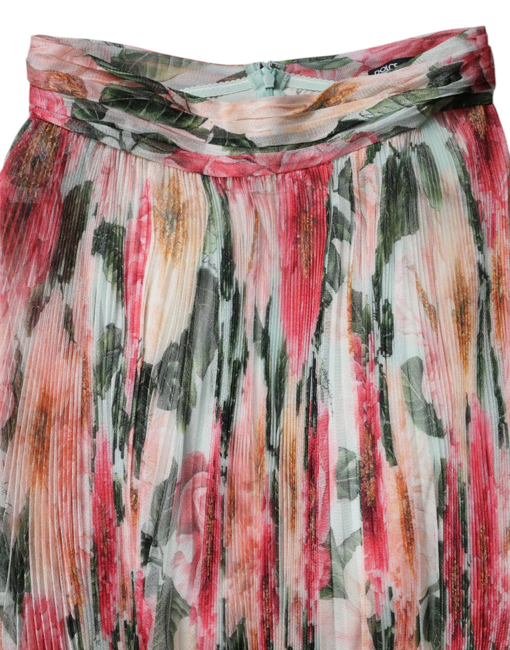 Dolce & Gabbana Multicolor Silk Floral High Waist Midi Skirt - Zeiniez