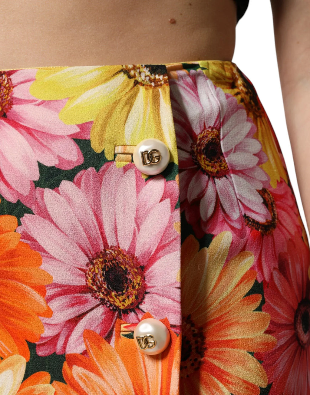 Dolce & Gabbana Multicolor Floral High Waist Mini Skirt - Zeiniez