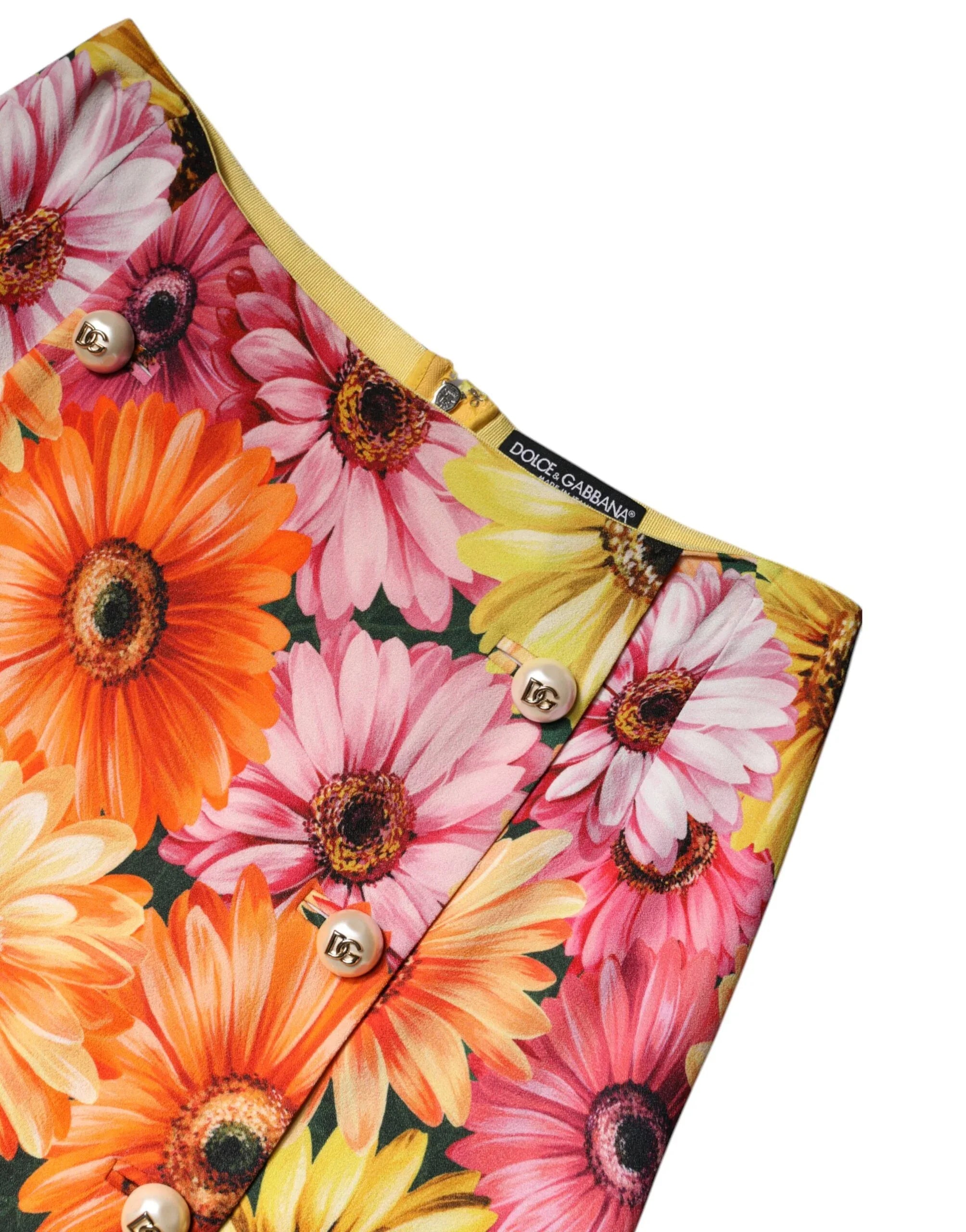 Dolce & Gabbana Multicolor Floral High Waist Mini Skirt - Zeiniez