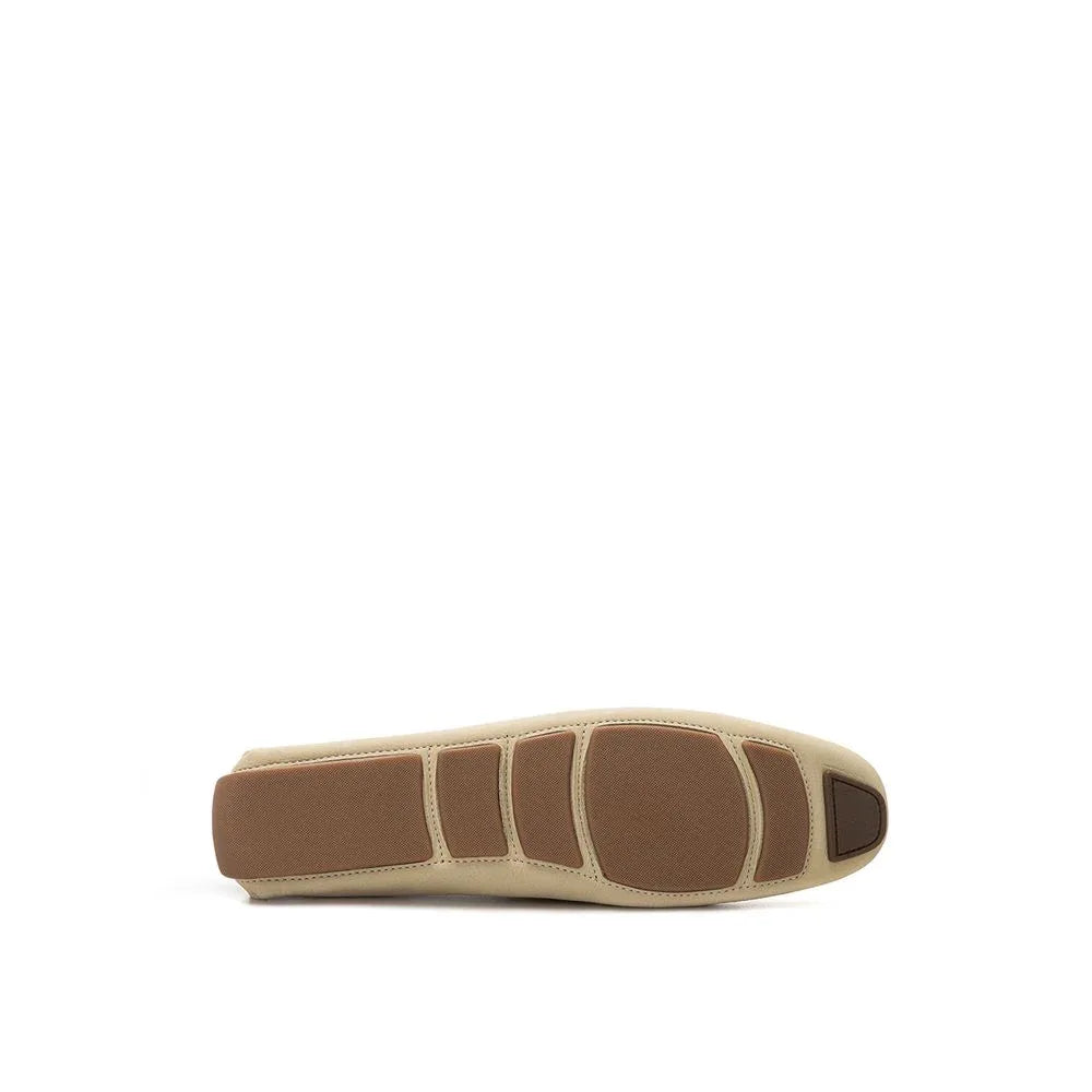 Bally Beige Leather Moccassin - Zeiniez