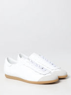 Maison Margiela Low Featherlight Leather And Suede Sneakers - Zeiniez
