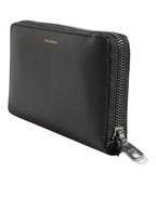 Dolce & Gabbana Black Blue Exotic Leather Embossed Continental Wallet - Zeiniez