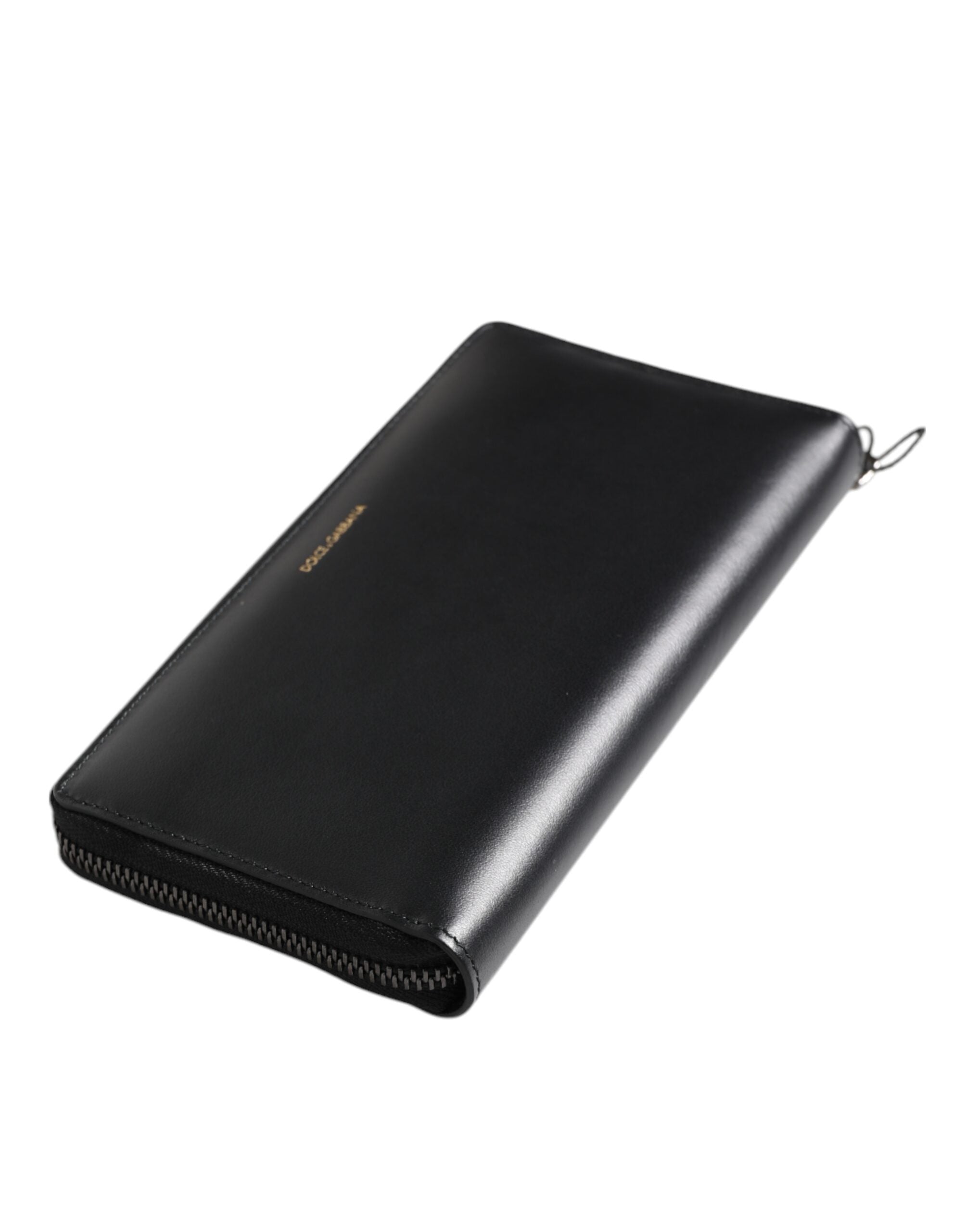 Dolce & Gabbana Black Blue Exotic Leather Embossed Continental Wallet - Zeiniez