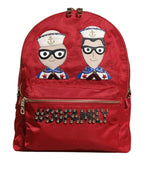 Dolce & Gabbana Red #DGFAMILY VULCANO Embellishment Backpack Bag - Zeiniez