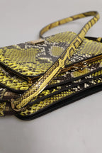 Dolce & Gabbana Green Exotic Leather DG Plaque Crossbody Clutch Bag - Zeiniez