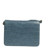 Dolce & Gabbana Green Exotic Leather DG Plaque Crossbody Mini Bag - Zeiniez