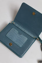 Dolce & Gabbana Green Exotic Leather DG Plaque Crossbody Mini Bag - Zeiniez