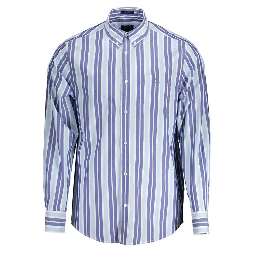Gant Azzurro Cotton Men Shirt - Zeiniez