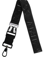 Dolce & Gabbana Black Stretch Polyester Rubberised DG Logo Keychain - Zeiniez