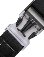 Dolce & Gabbana Black Stretch Polyester Rubberised DG Logo Keychain - Zeiniez