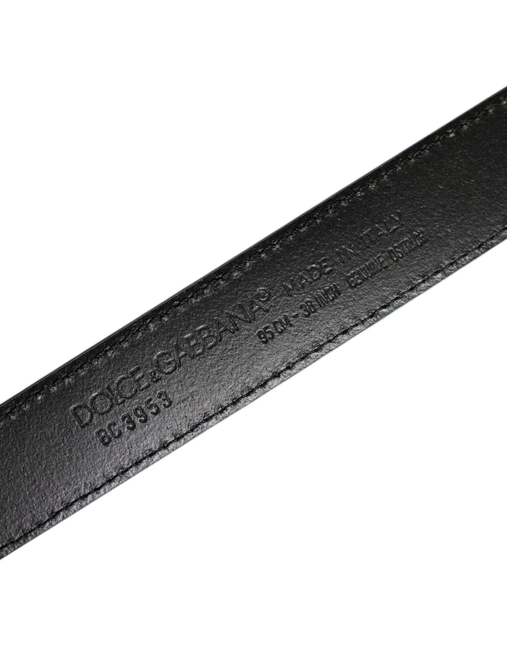 Dolce & Gabbana Green Ostrich Leather Silver Metal Buckle Belt - Zeiniez