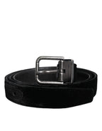 Dolce & Gabbana Black Leather Metal Buckle Classic Belt - Zeiniez