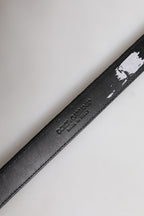 Dolce & Gabbana Black Leather Metal Buckle Classic Belt - Zeiniez