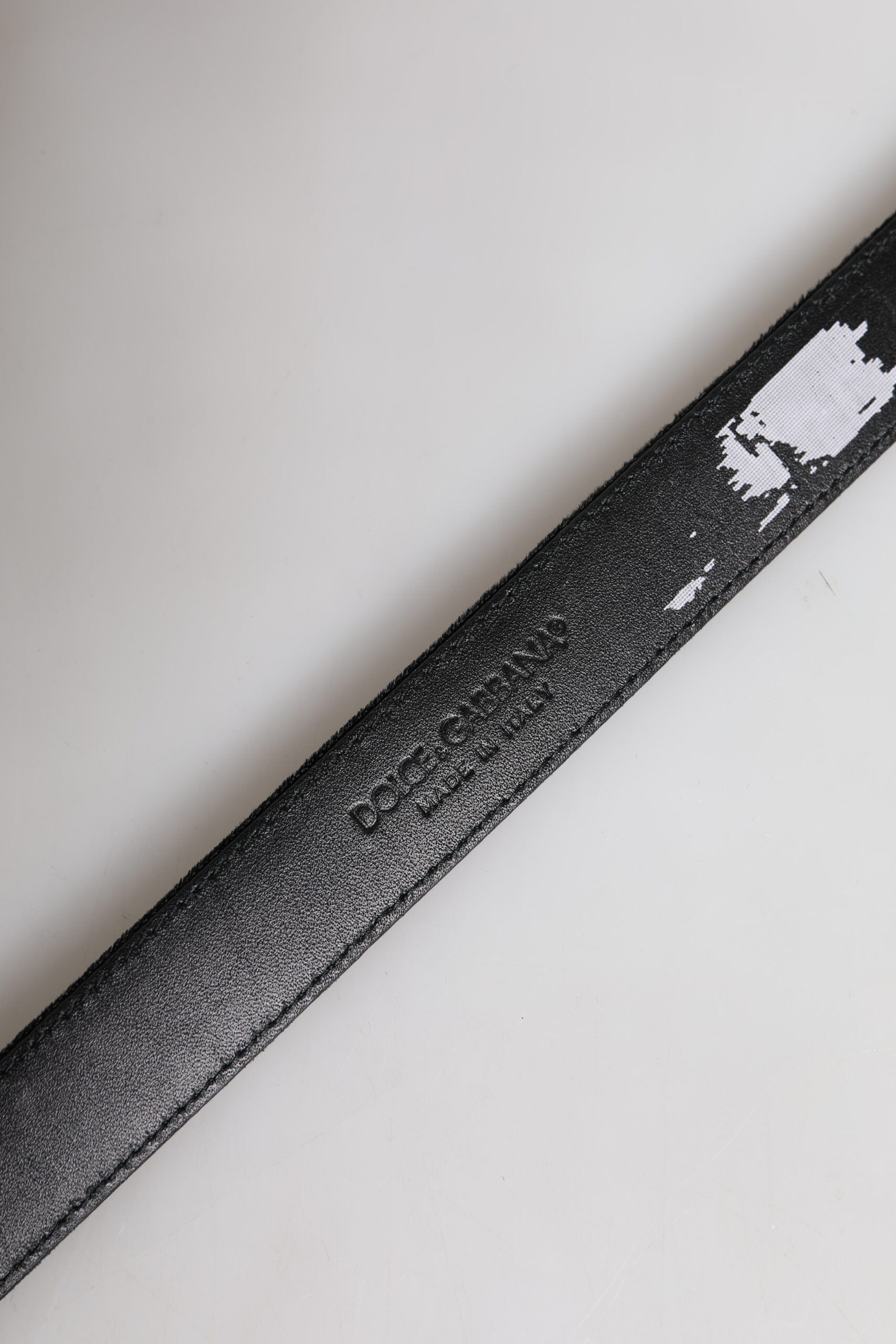 Dolce & Gabbana Black Leather Metal Buckle Classic Belt - Zeiniez