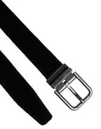 Dolce & Gabbana Black Leather Metal Buckle Classic Belt - Zeiniez
