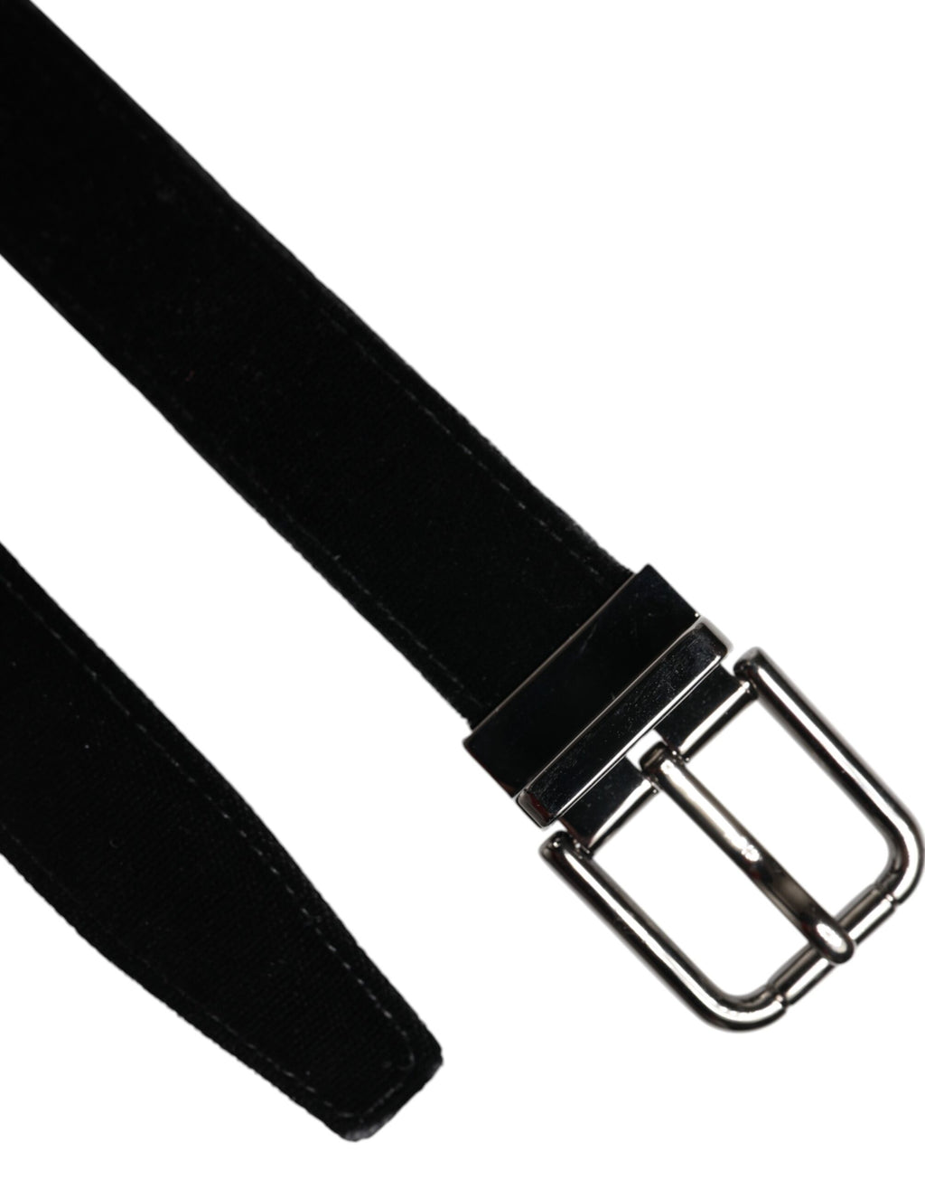 Dolce & Gabbana Black Leather Metal Buckle Classic Belt