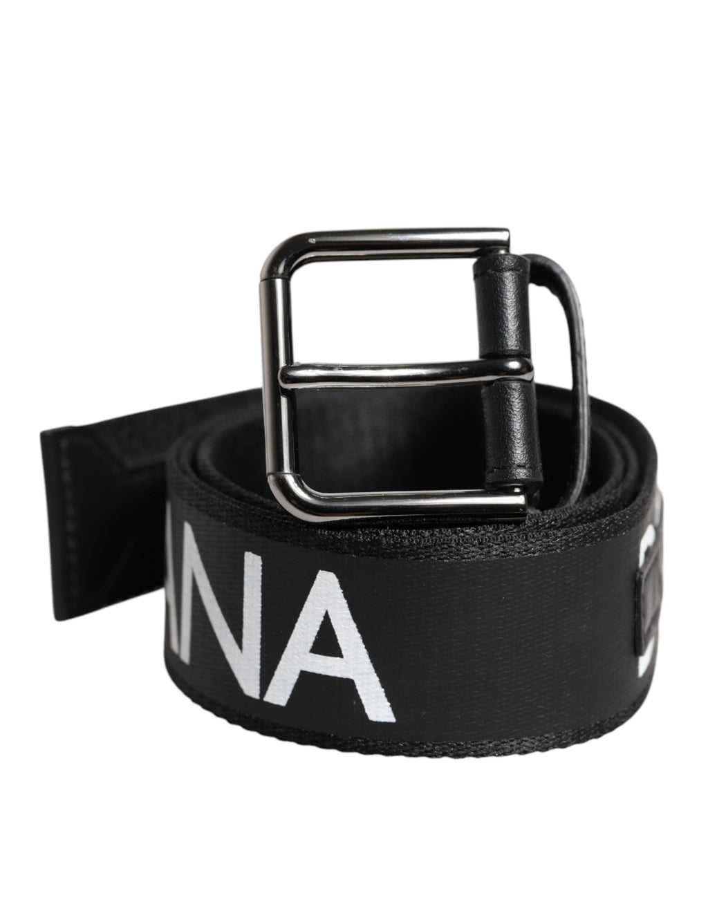 Dolce & Gabbana Black Leather Classic Metal Logo Buckle Belt - Zeiniez