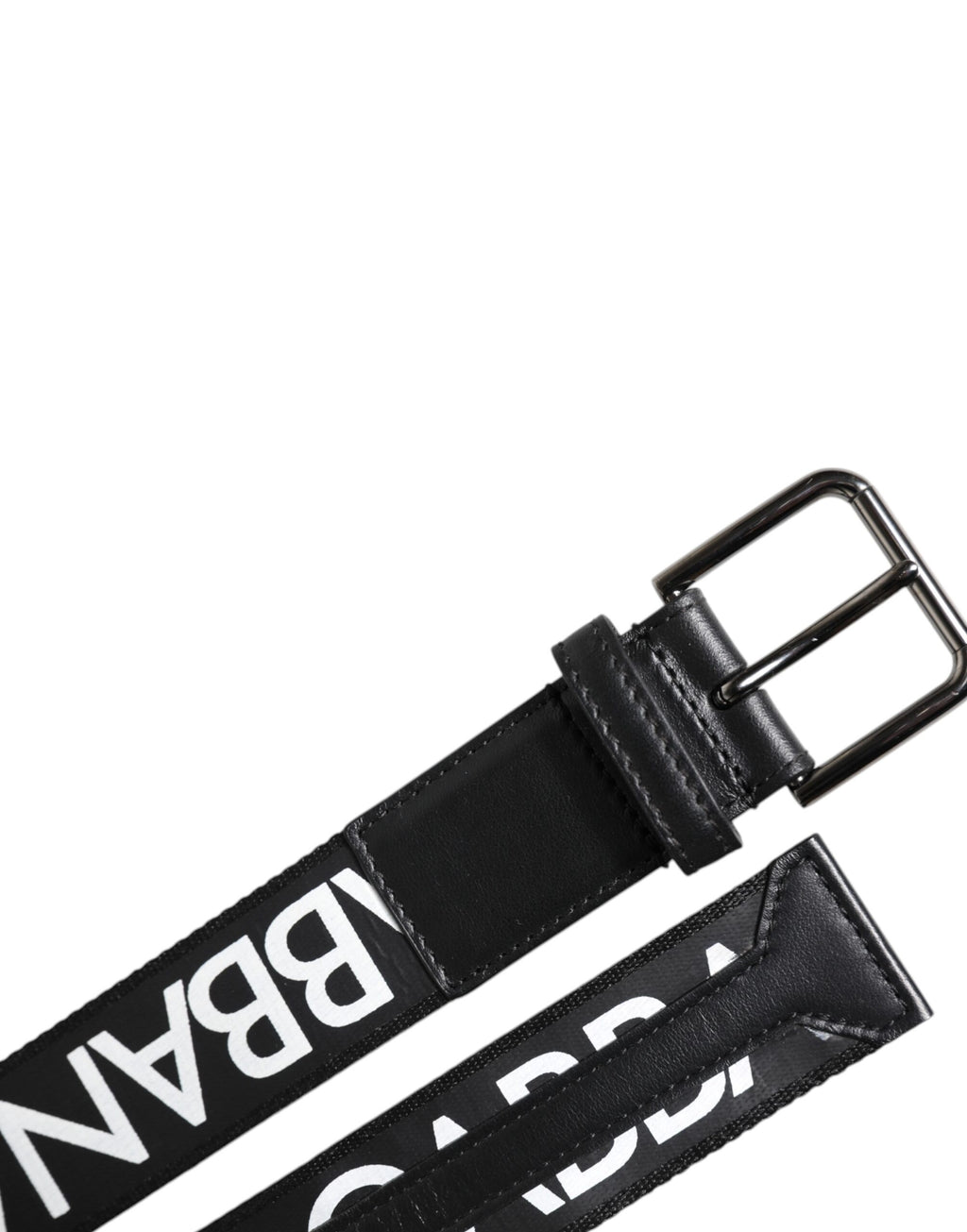 Dolce & Gabbana Black Leather Classic Metal Logo Buckle Belt - Zeiniez