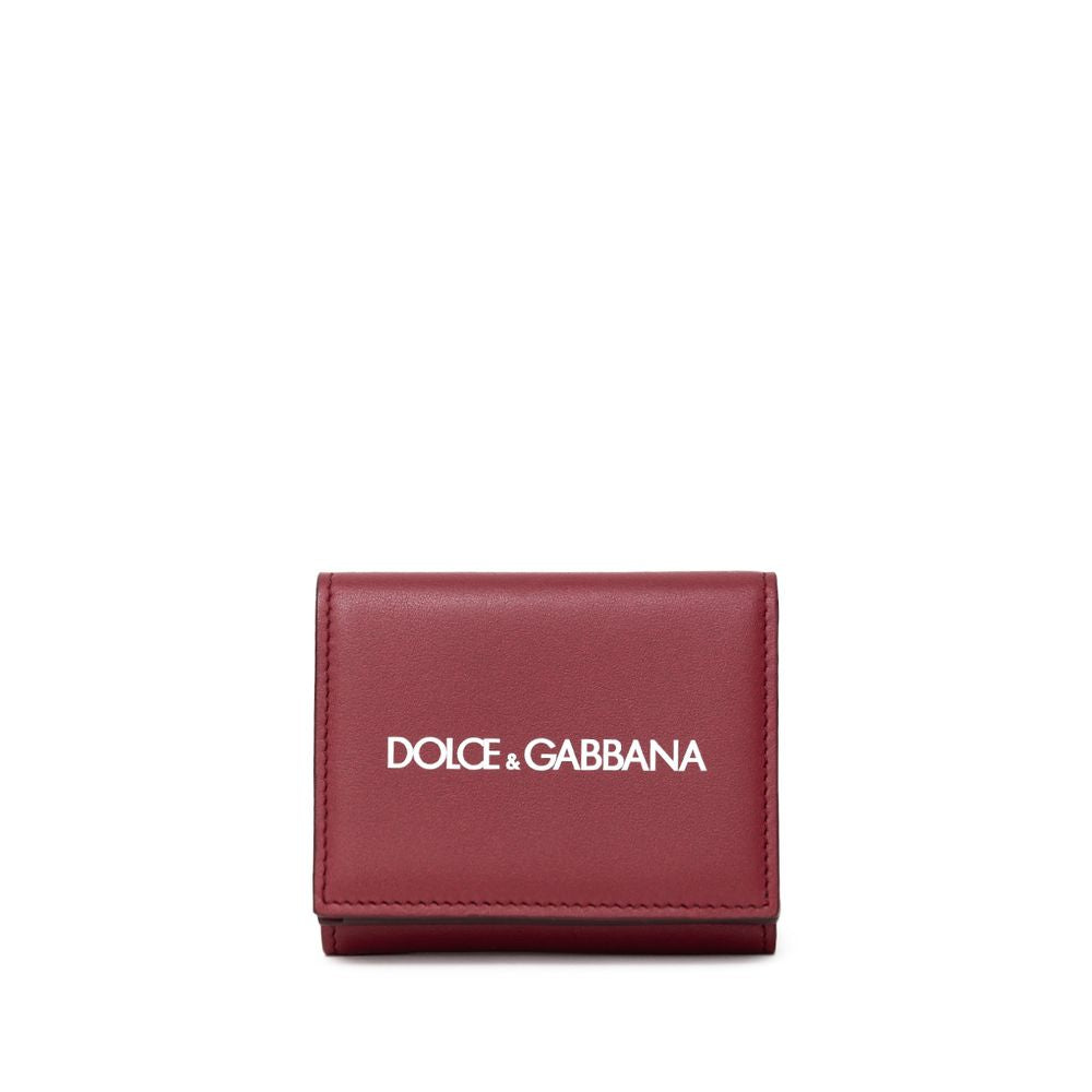 Dolce & Gabbana Red Calfskin Wallet - Zeiniez