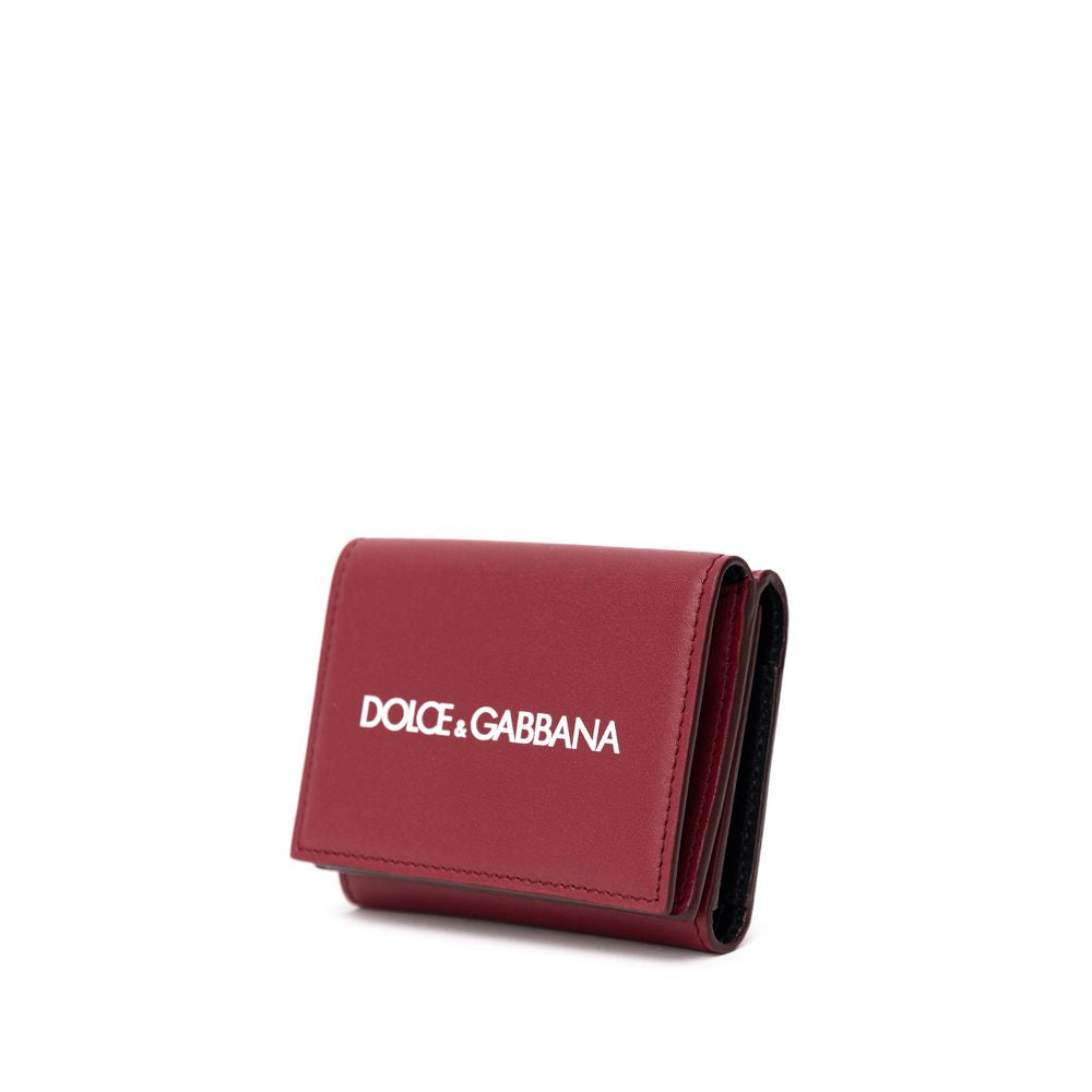 Dolce & Gabbana Red Calfskin Wallet - Zeiniez