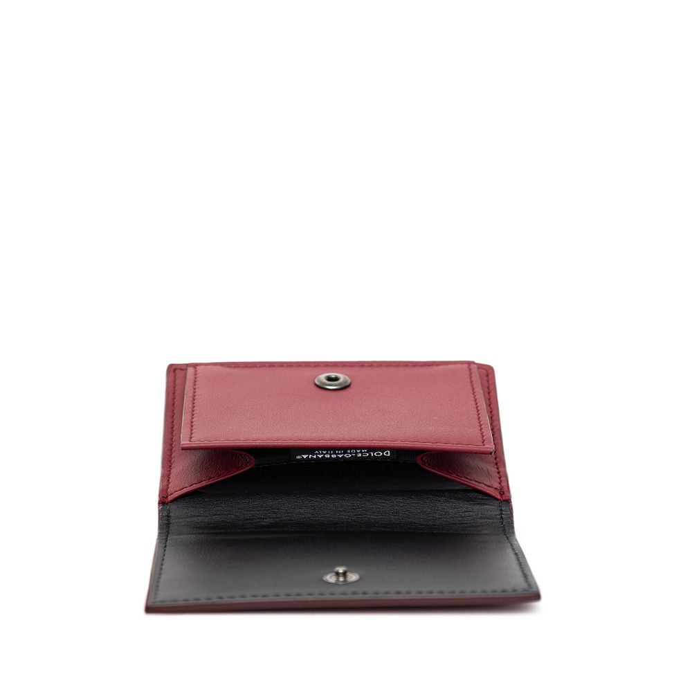 Dolce & Gabbana Red Calfskin Wallet - Zeiniez