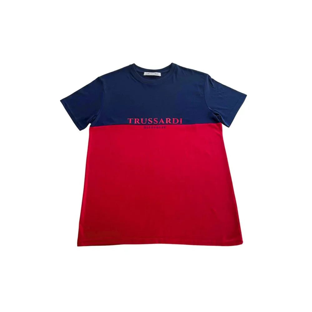 Trussardi Beachwear Red Cotton Men T-Shirt - Zeiniez