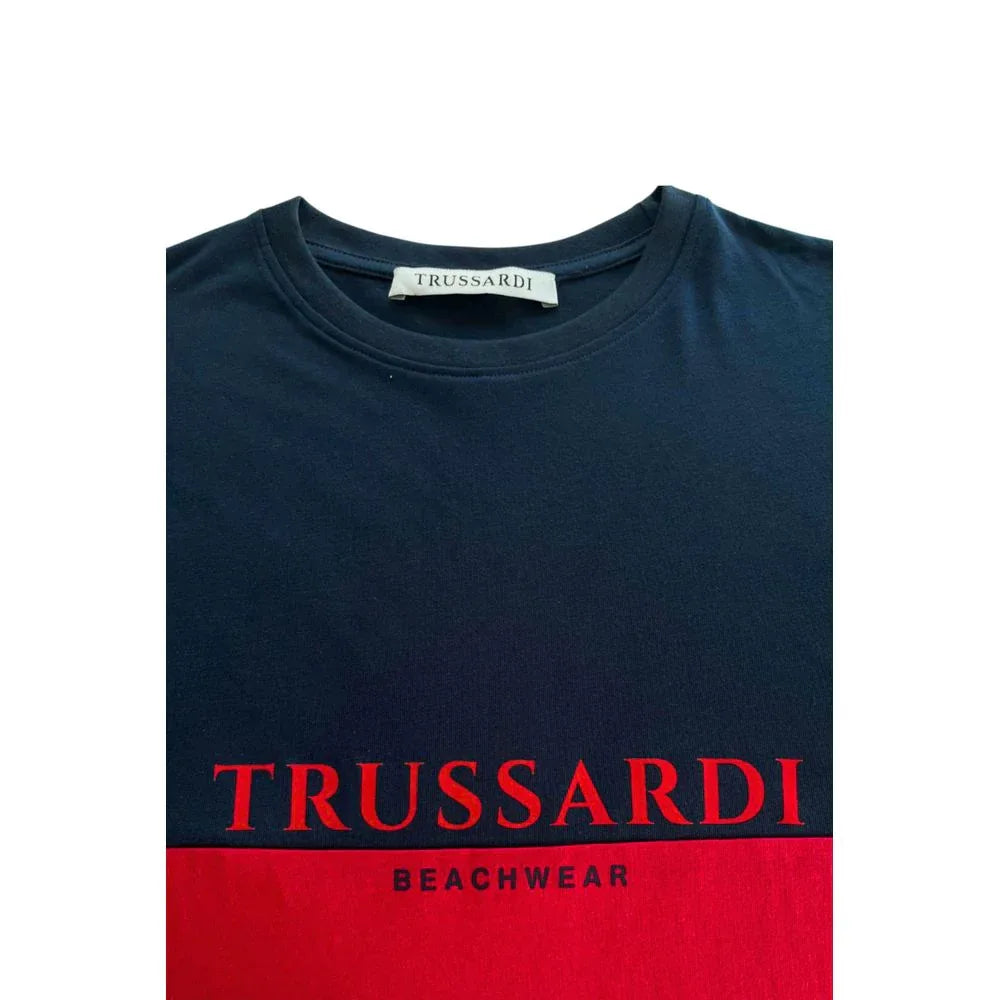 Trussardi Beachwear Red Cotton Men T-Shirt - Zeiniez