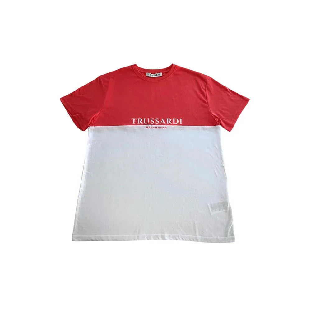 Trussardi Beachwear White Polyester Men T-Shirt - Zeiniez