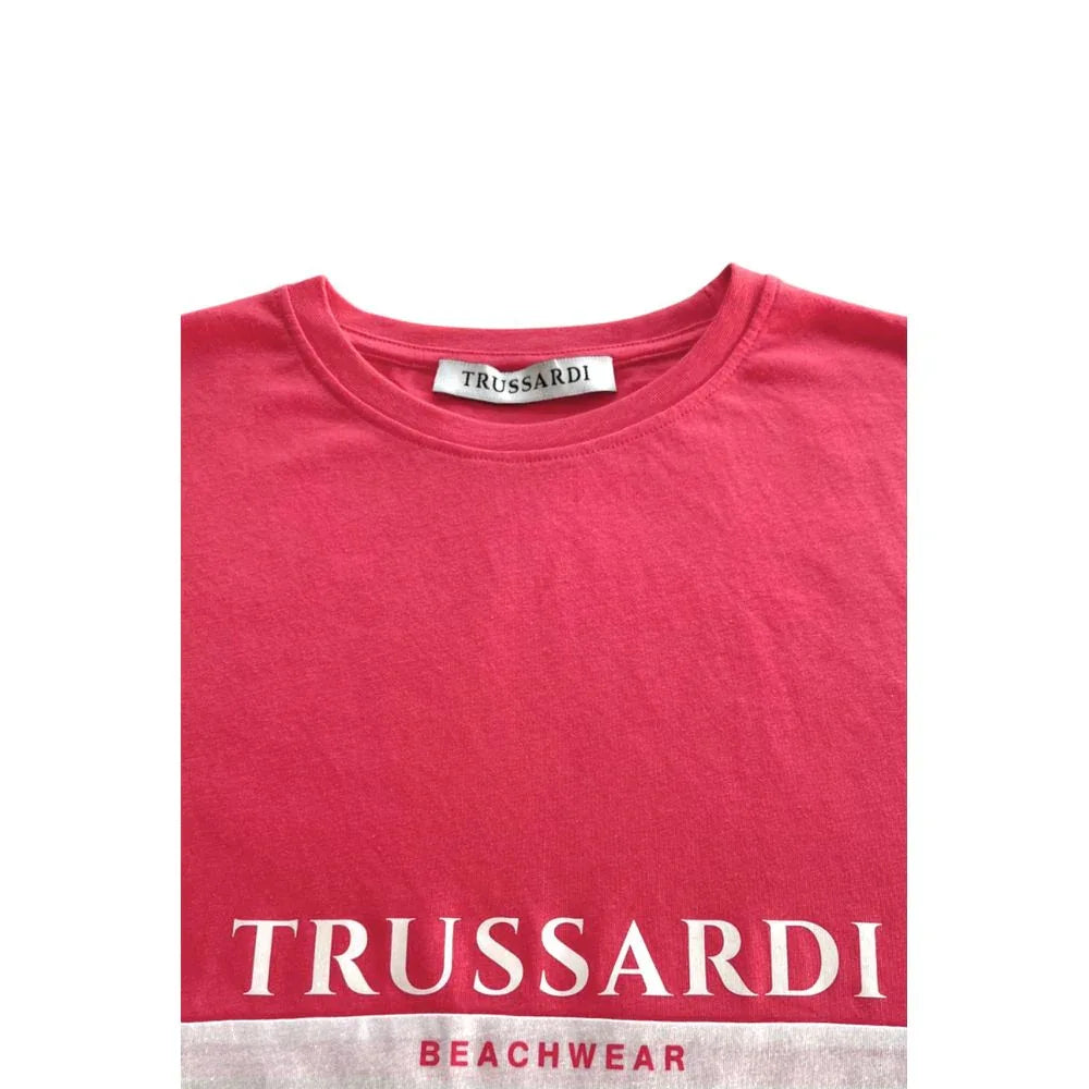Trussardi Beachwear White Polyester Men T-Shirt - Zeiniez