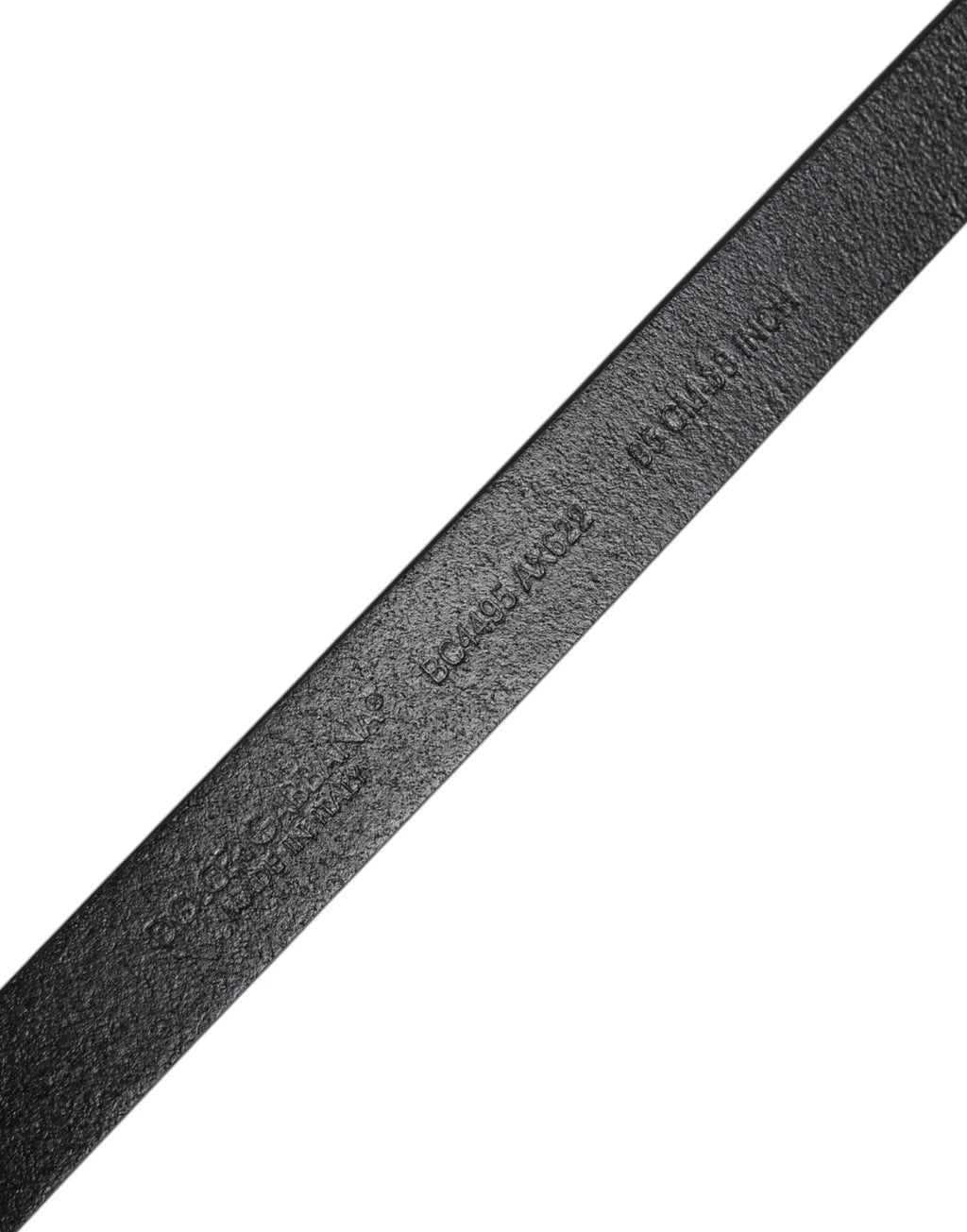 Dolce & Gabbana Black Calfskin Classic Metal Logo Buckle Belt - Zeiniez