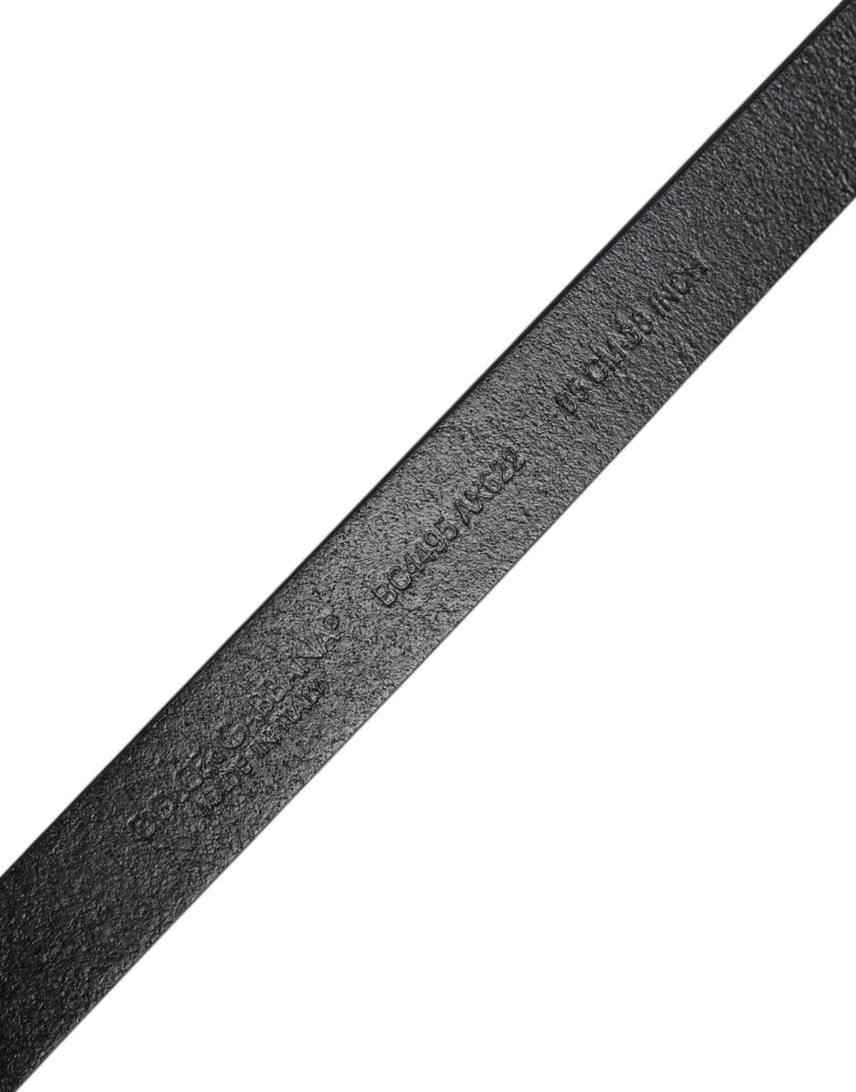 Dolce & Gabbana Black Calfskin Classic Metal Logo Buckle Belt