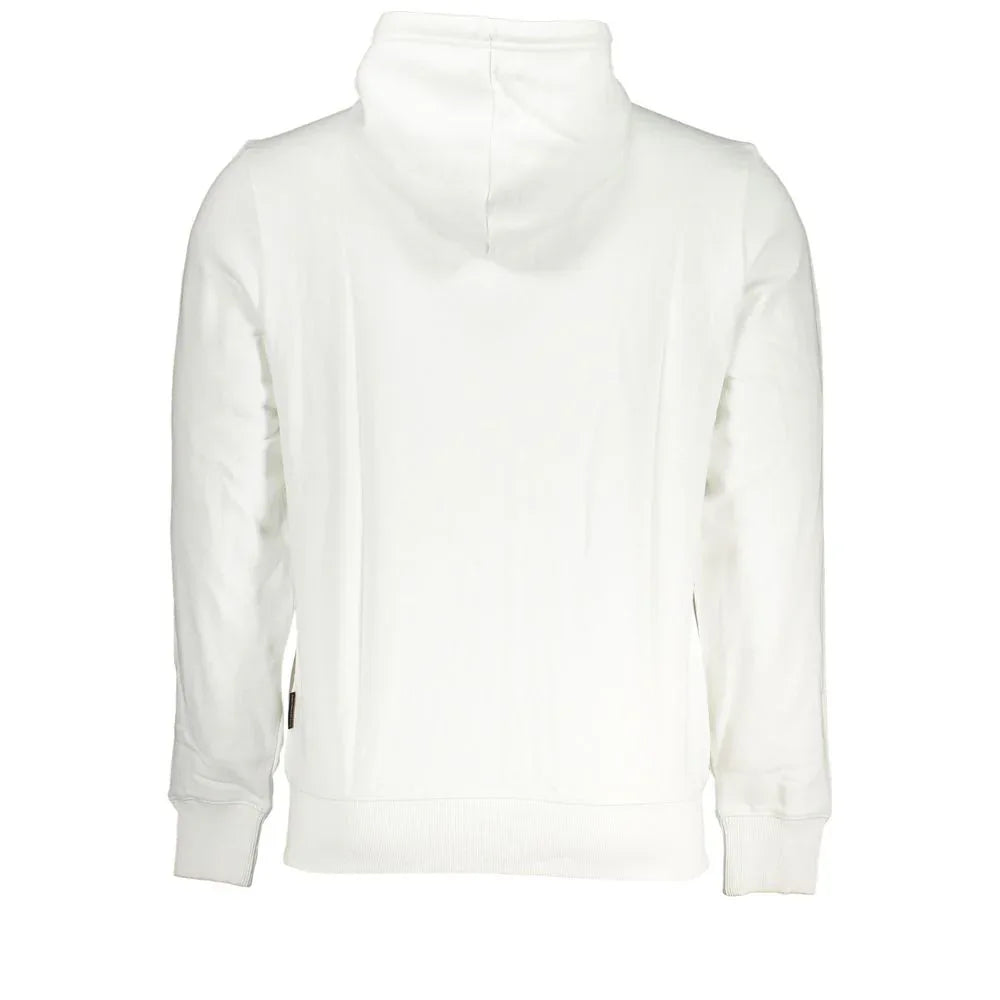 Napapijri White Cotton Men's Hoodie - Zeiniez