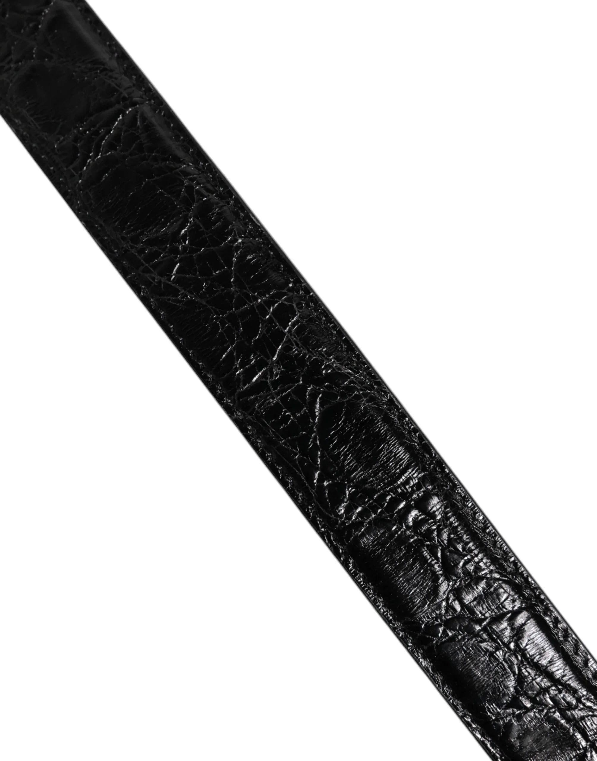 Dolce & Gabbana Black Alligator Leather Bag Shoulder Strap - Zeiniez