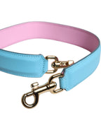 Dolce & Gabbana Pink Blue Leather Handle Bag Shoulder Strap - Zeiniez