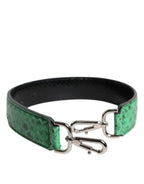 Dolce & Gabbana Black Green Exotic Leather Bag Shoulder Strap - Zeiniez