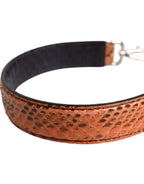 Dolce & Gabbana Black Beige Exotic Leather Bag Shoulder Strap - Zeiniez