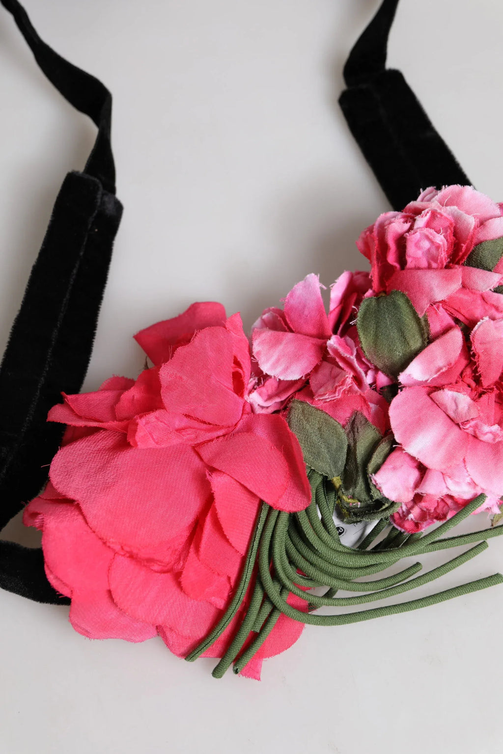 Dolce & Gabbana Multicolor Floral Applique Detail Tie Belt - Zeiniez