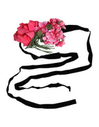 Dolce & Gabbana Multicolor Floral Applique Detail Tie Belt - Zeiniez