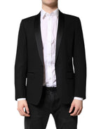 Dolce & Gabbana Black Single Breasted Men Coat MARTINI Blazer - Zeiniez